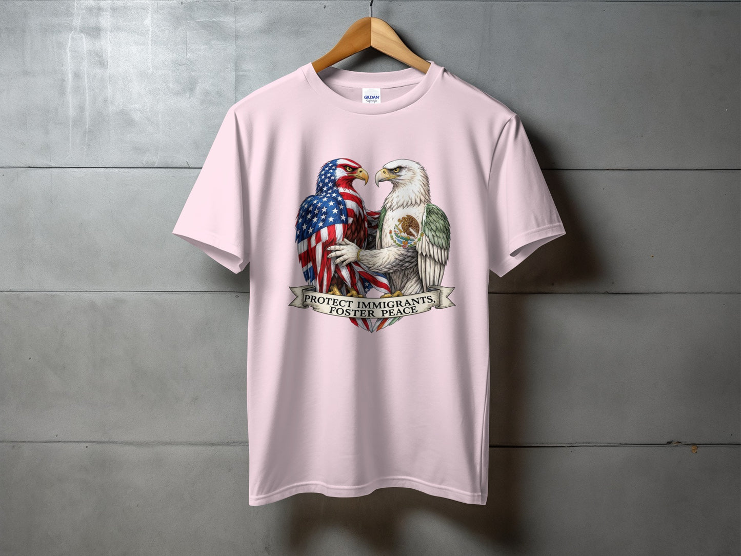 Protect Immigrants Foster Peace Graphic T-shirt product