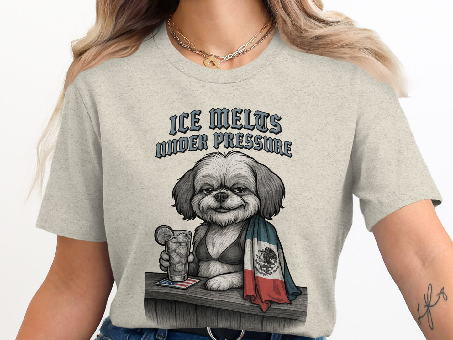 Ice Melts Under Pressure Dog Printed Shirt product type