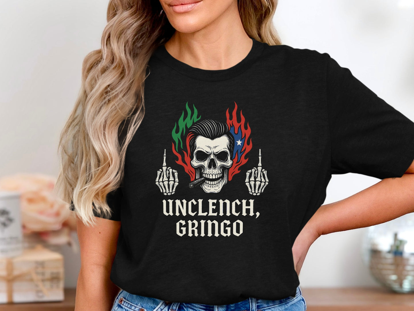 Unclench Gringo Graphic Print Funny Casual Shirt product
