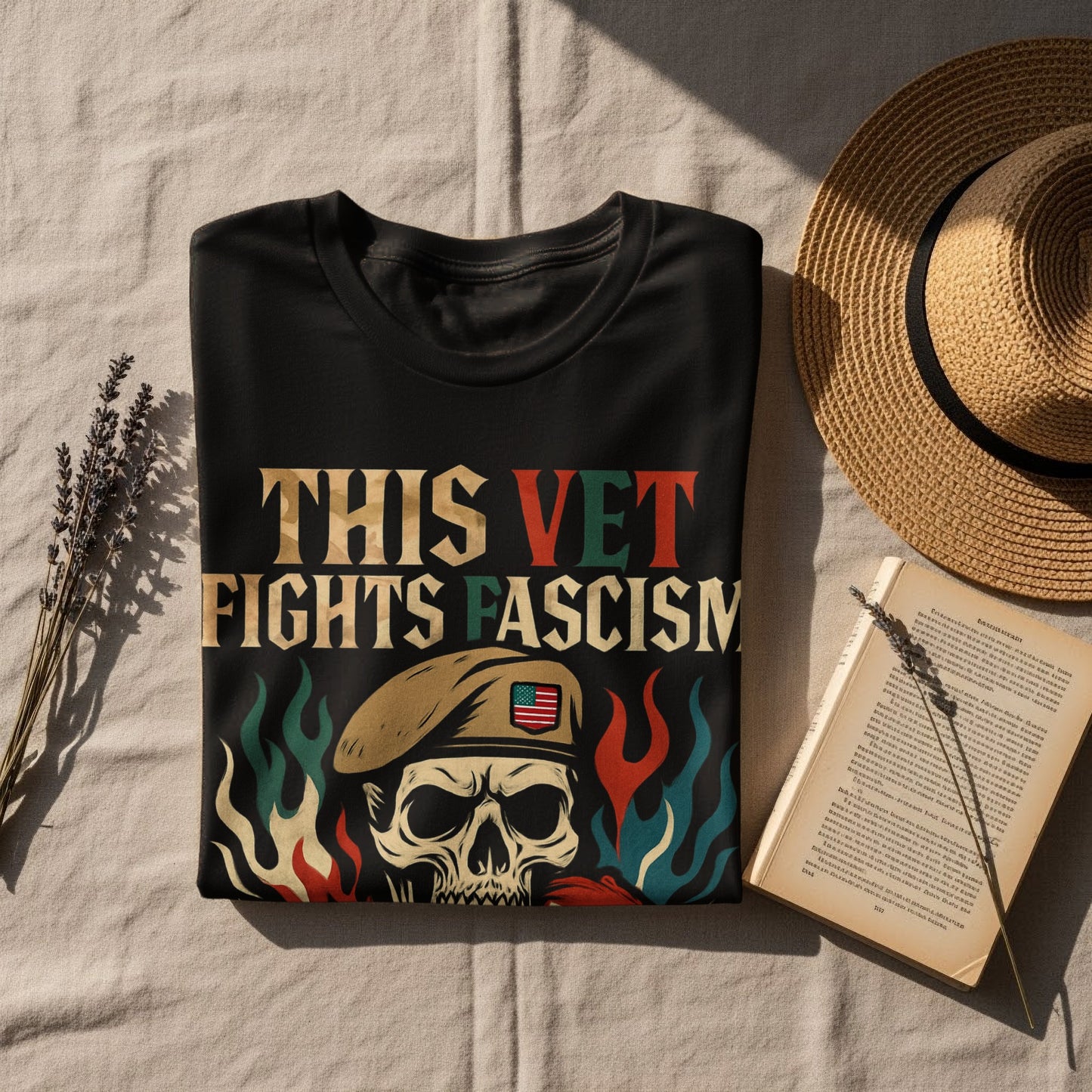 Patriotic Design This Vet Fights Fascism T-shirt product type