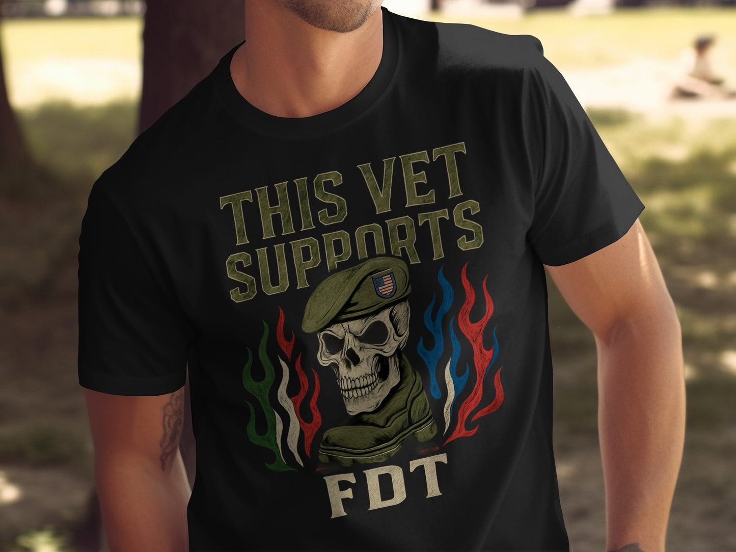 This Vet Supports FDT Graphic T-shirt product type