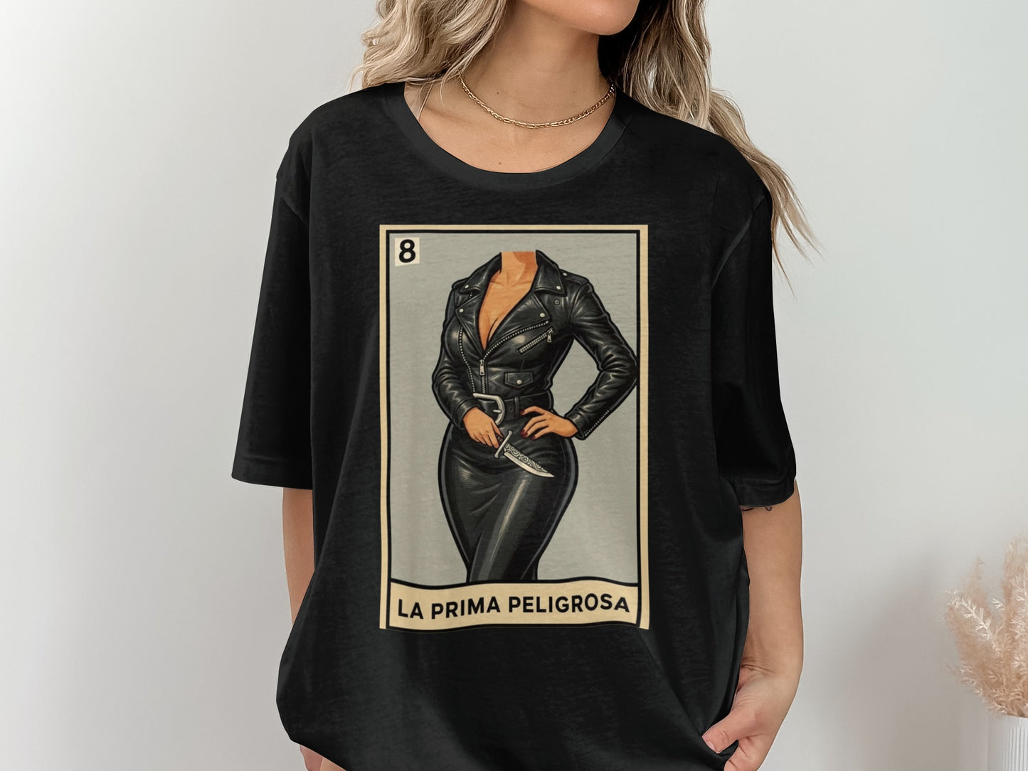 La Prima Peligrosa Black Graphic T-shirt product