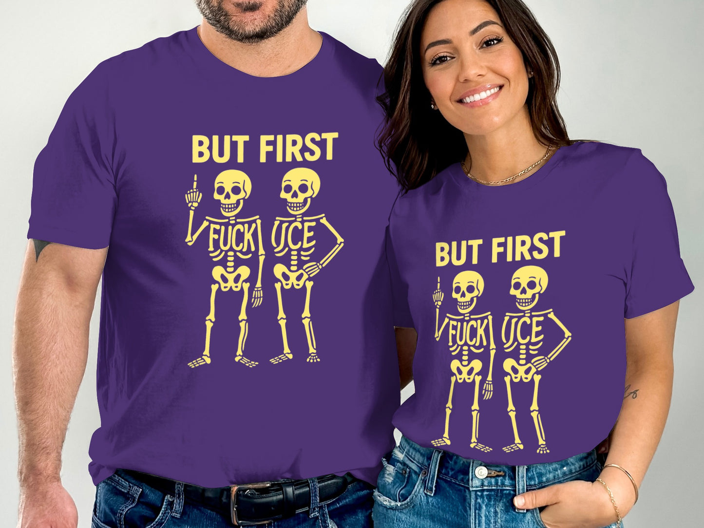 But First Skeleton Middle Finger Shirt product