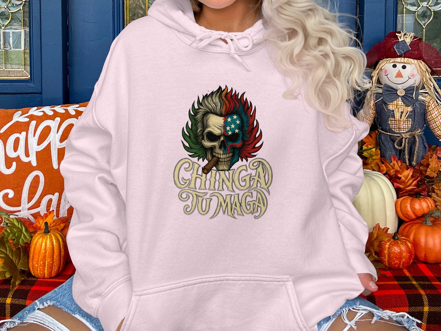 Colorful Skull Design Oversized Hoodie Product Type