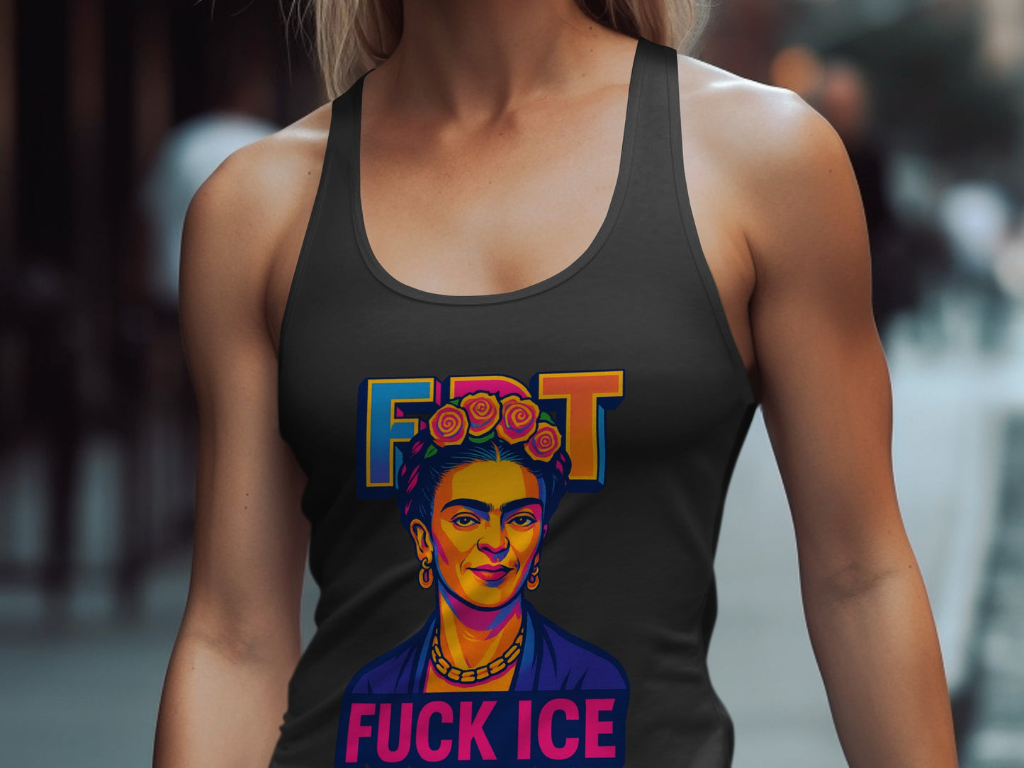 Bold Graphic Tank Top Featuring Iconic Art Design product