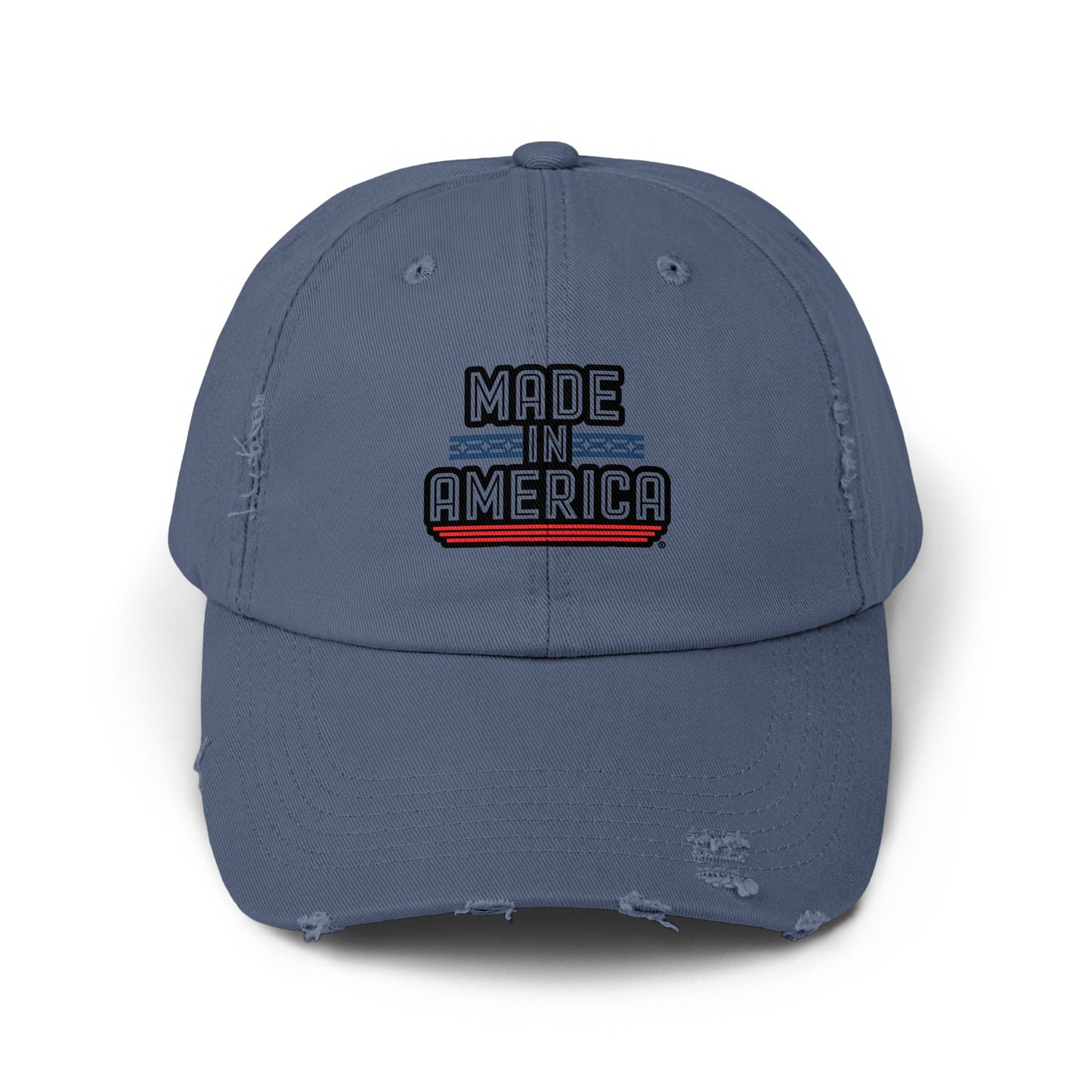 Made in America Blue Distressed Look Hat product