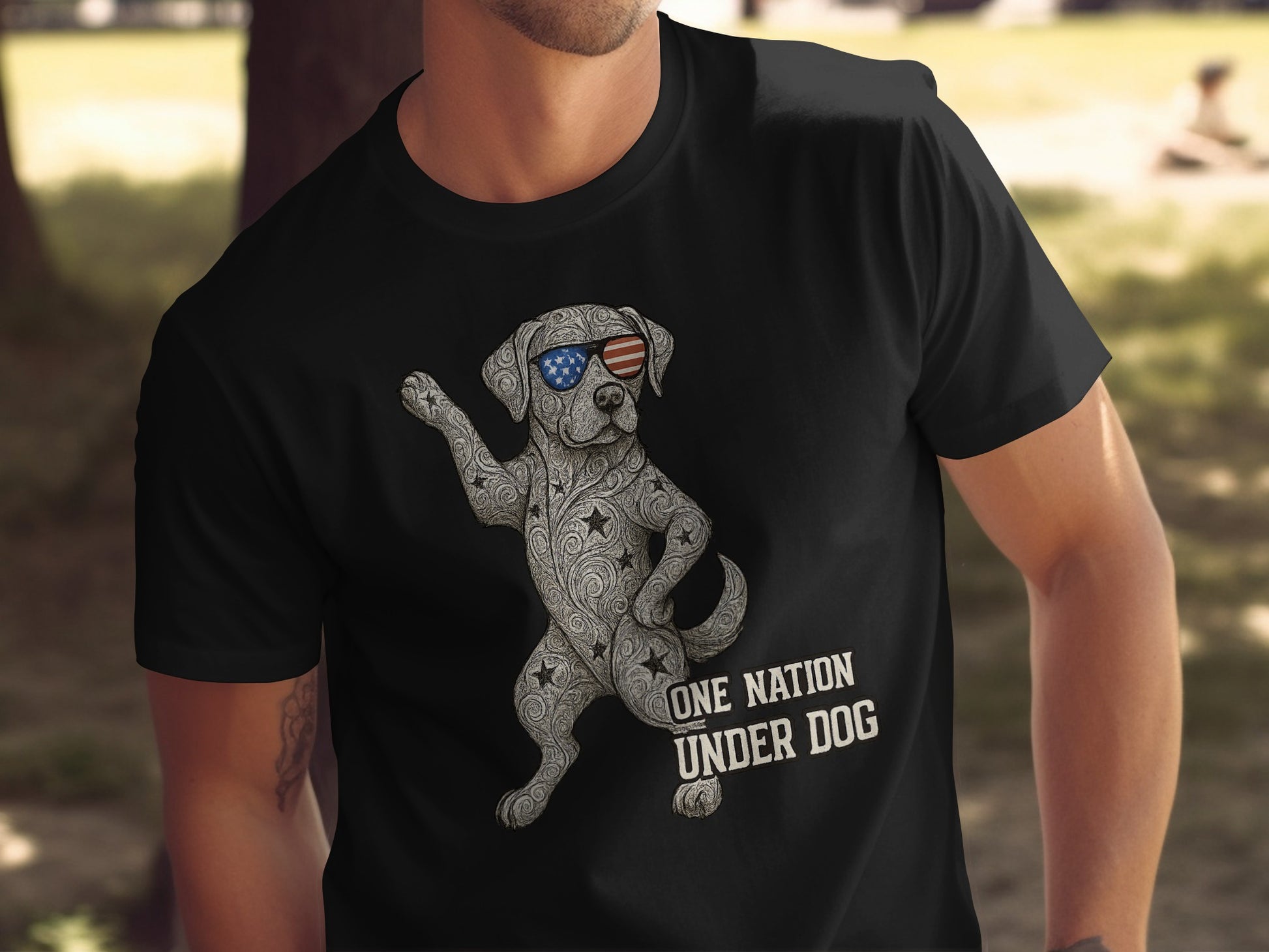 One Nation Under Dog Graphic Novelty Shirt product