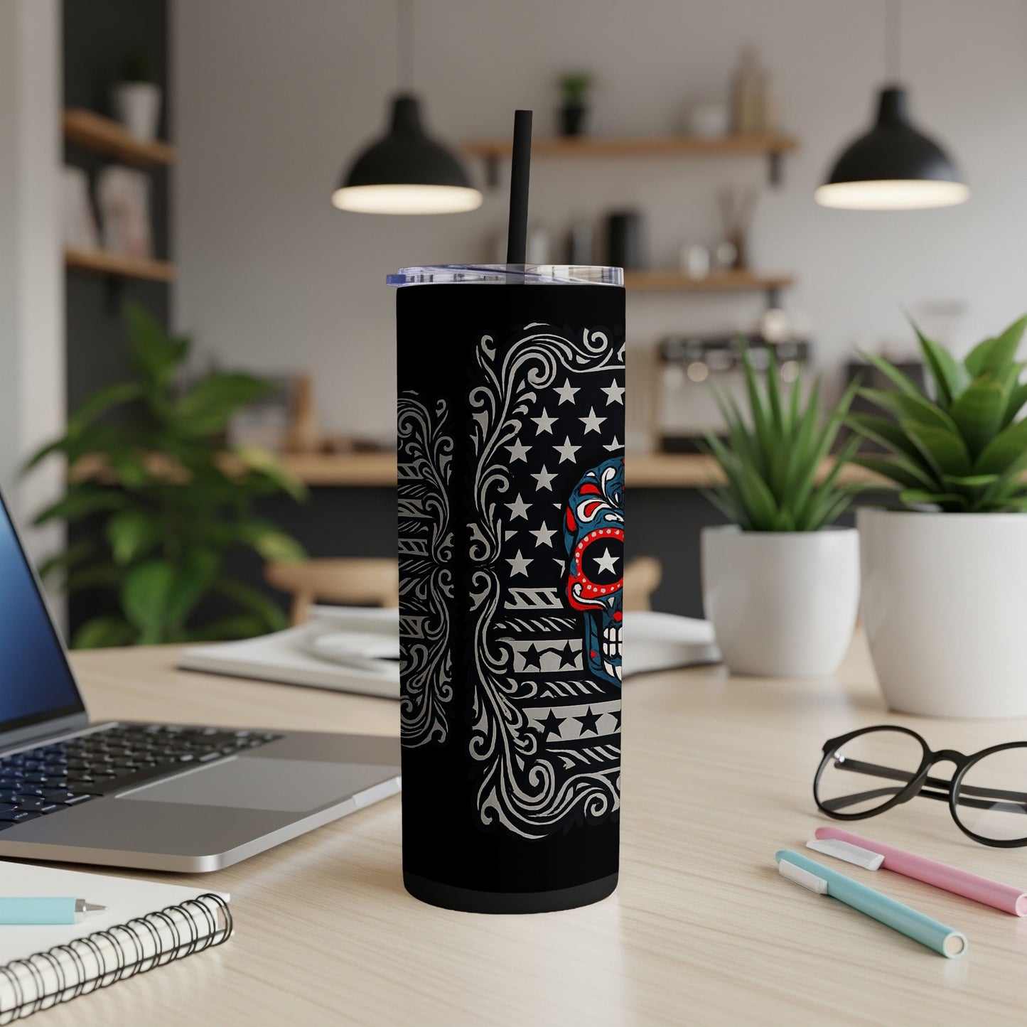 Captain America Flag Artwork Stainless Steel Tumbler product type