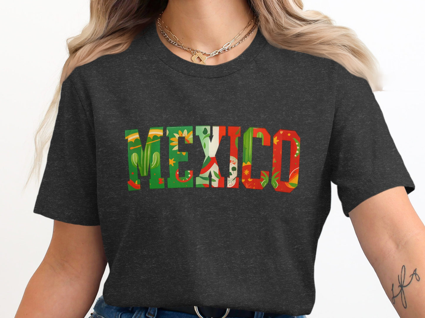 Stylish Mexico Graphic Print T Shirt Casual Wear product