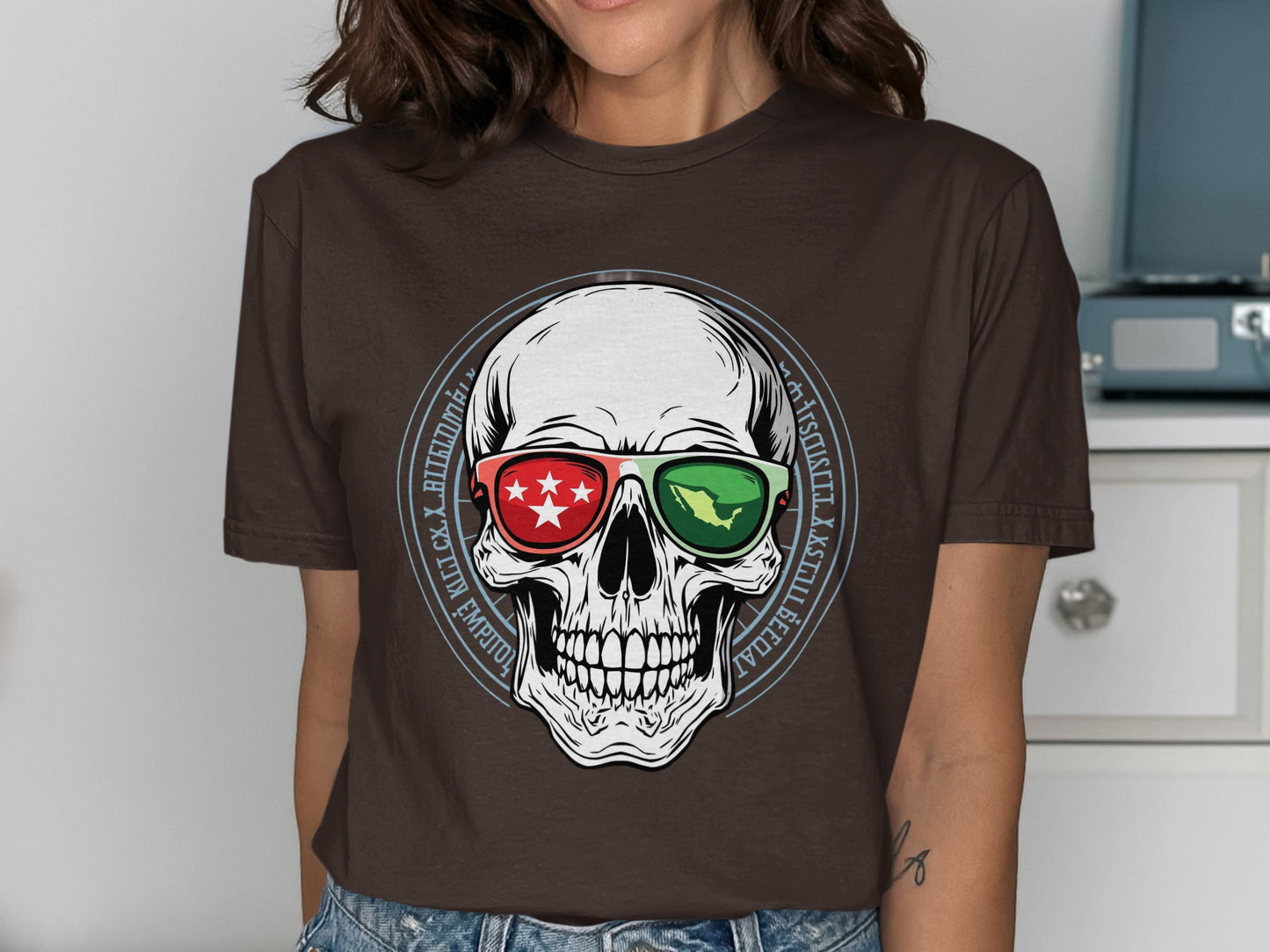 Vintage Skull Graphic Tee Artistic Skull product