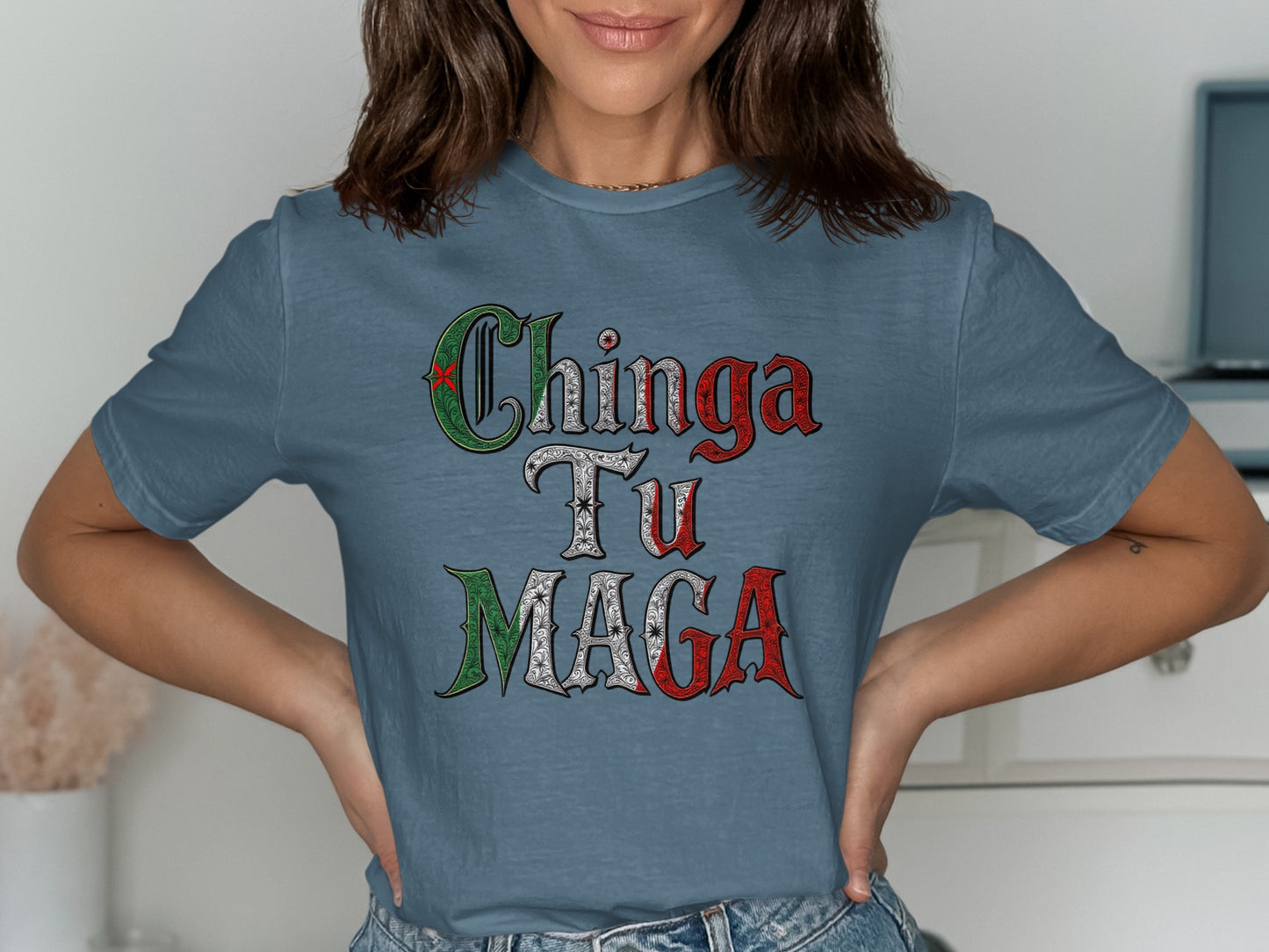 Chinga Tu Maga Graphic Statement T-shirt product type