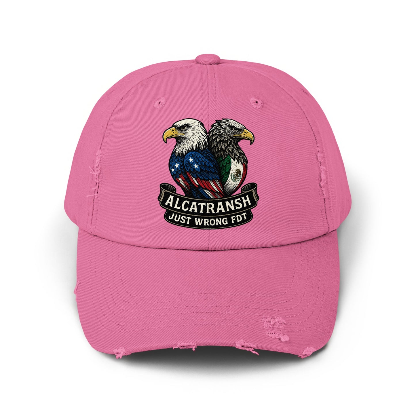 Alcatransh Just Wrong FDT Eagle Embroidered Cap Product
