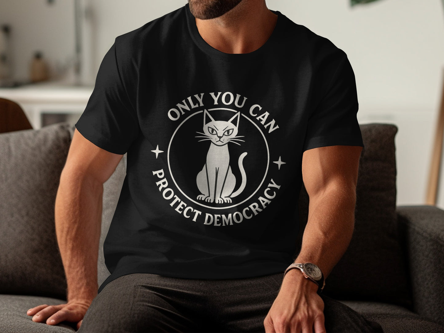 Only You Can Protect Democracy Cat T-shirt product
