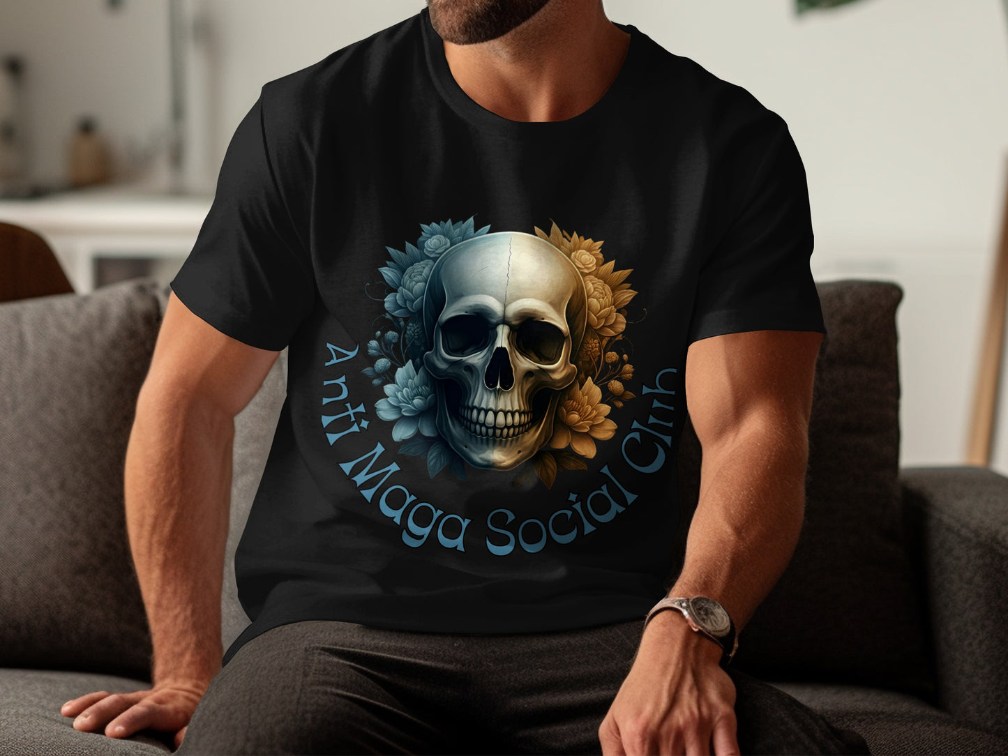 Anti Maga Social Club Skull Design T-Shirt product type