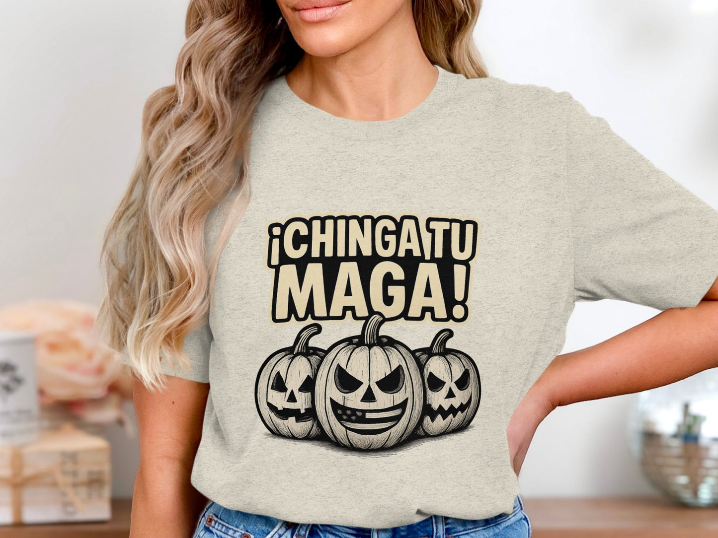 ¡Chinga Tu Maga Halloween Pumpkins T-shirt product