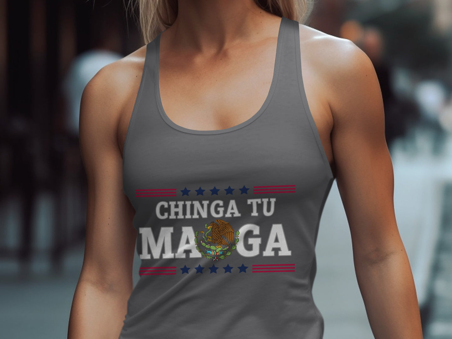 Chinga Tu Maga Graphic Print Tank Top product