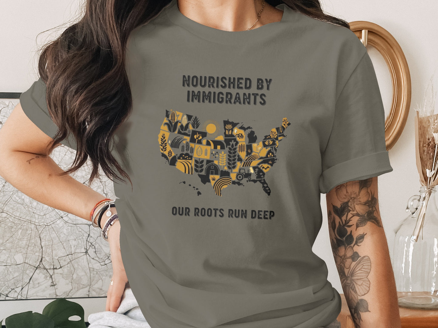 Nourished By Immigrants Our Roots Run Deep product type
