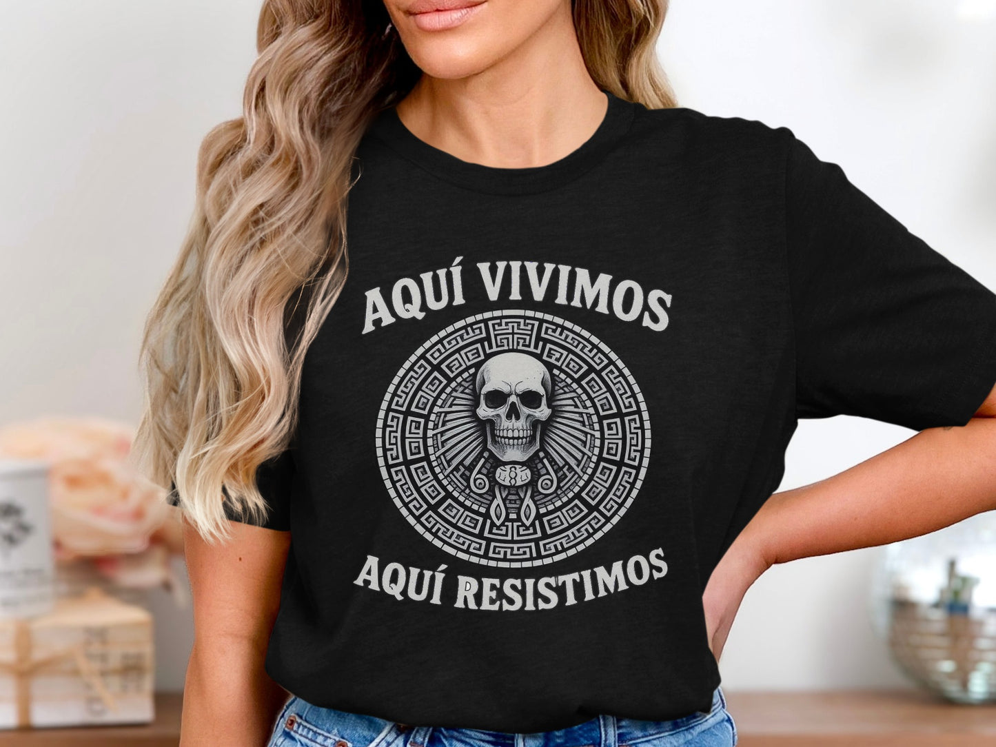 Aquí Vivimos Aquí Resistimos Graphic Tee product