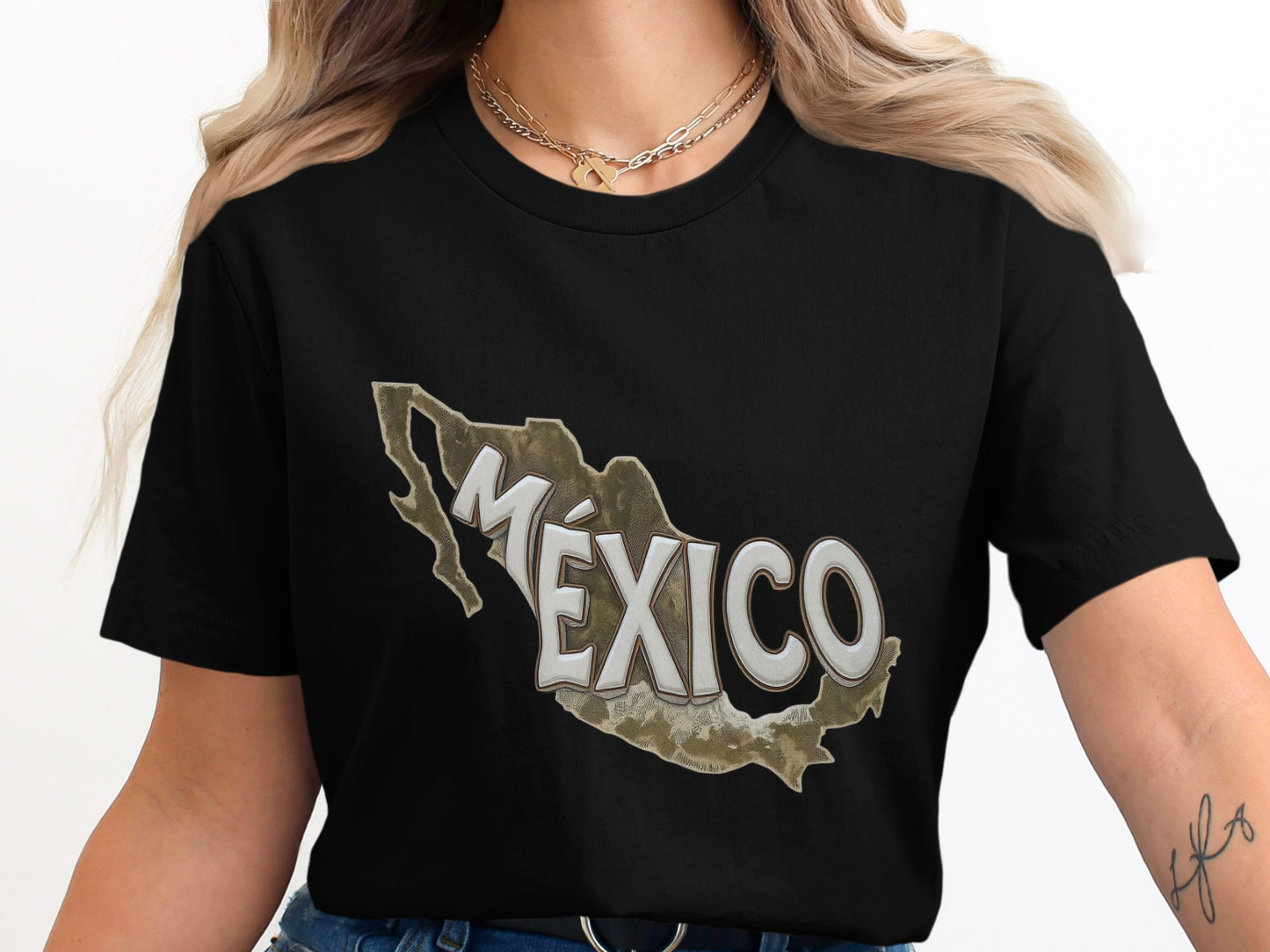 Stylish Black México Graphic Tee Shirt product type