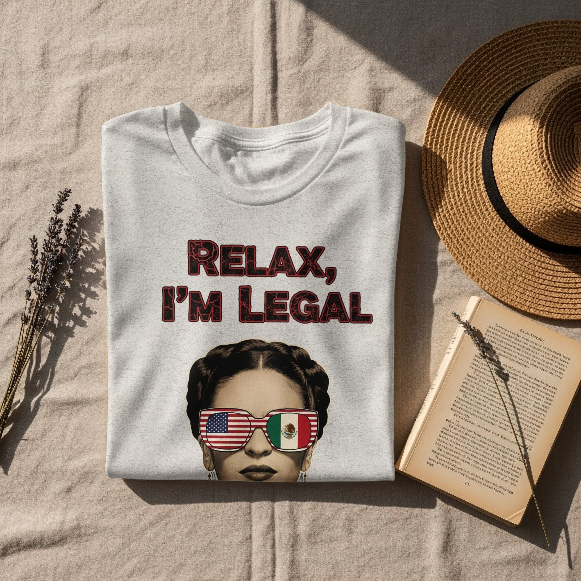 Relax I'm Legal Graphic T-Shirt for Unique Apparel Product