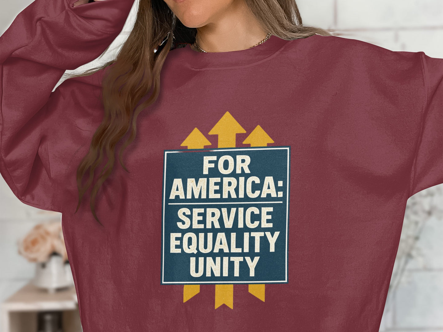 For America Service Equality Unity Graphic Shirt product