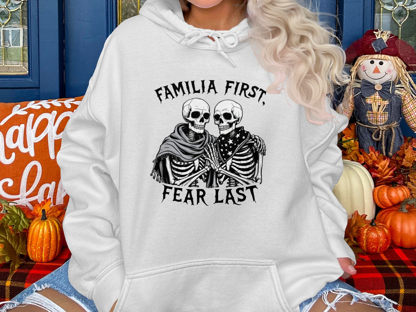 Familia First Fear Last Skeleton Hoodie product type