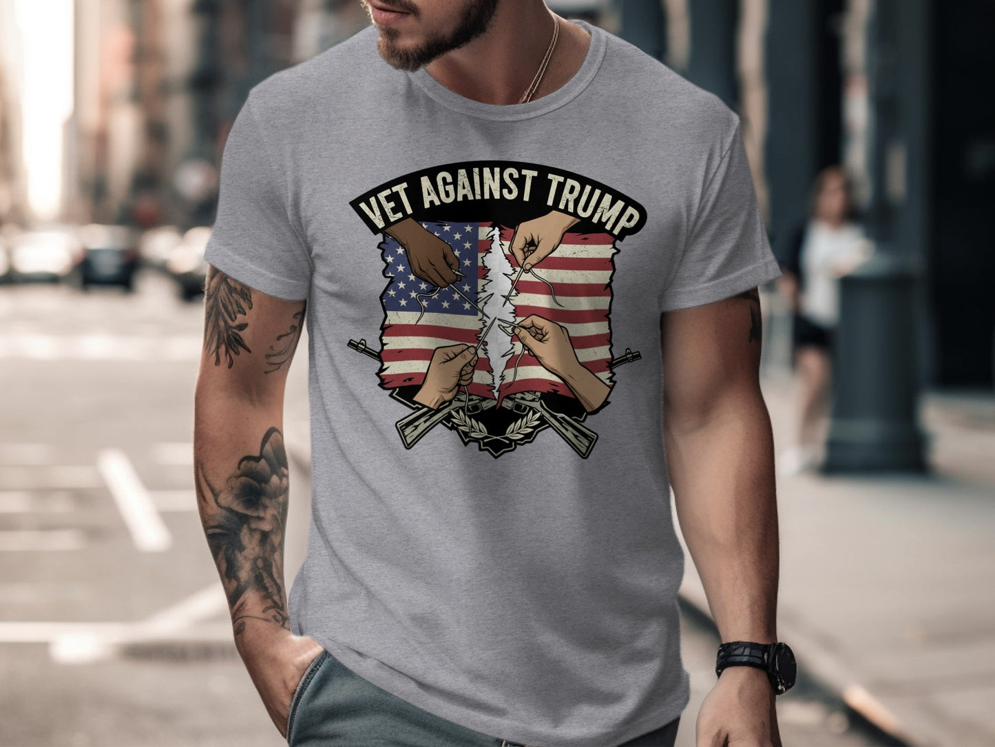 Vet Against Trump Political Statement product type