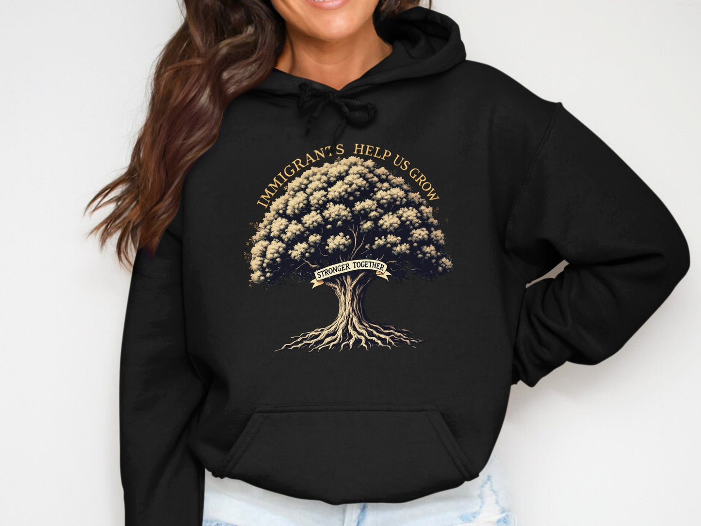 Immigrant's Help Us Grow Stronger Together Hoodie Product
