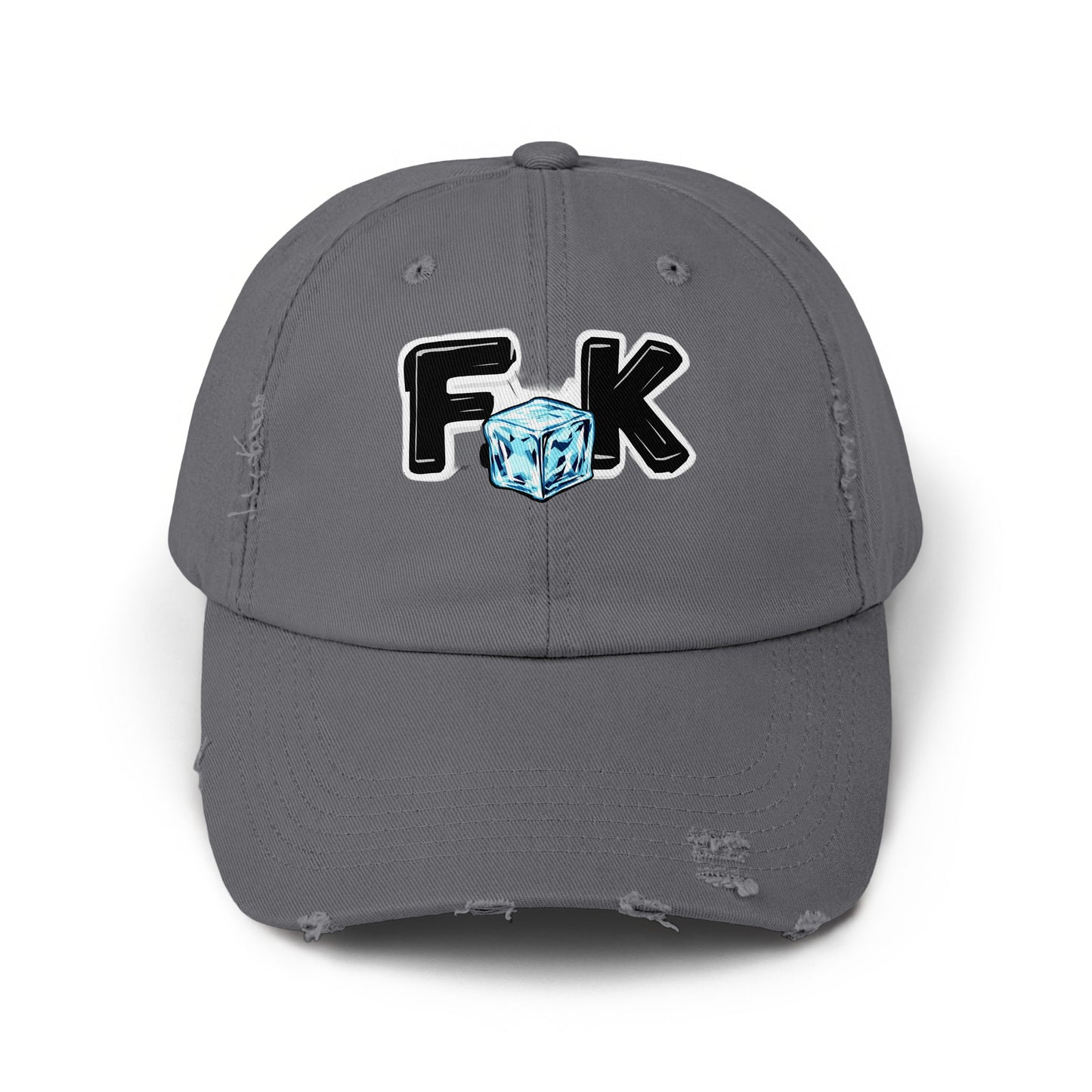 Cool FK Graphic Distressed Dad Hat Trendy Cap product