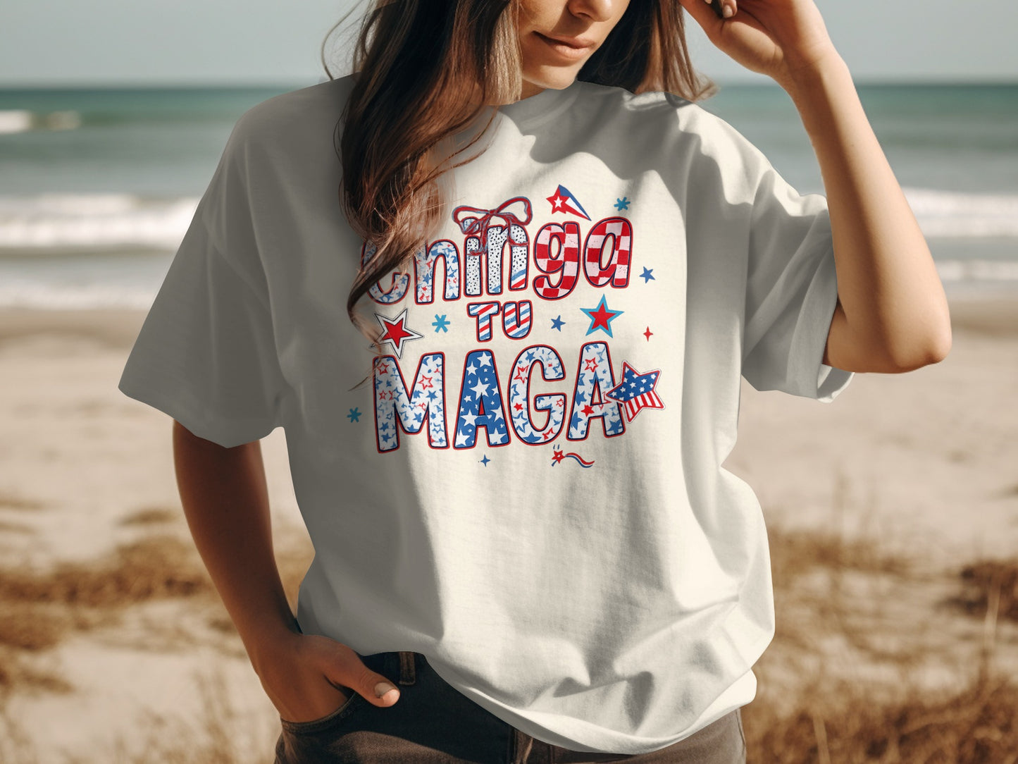Chinga To MAGA Graphic Statement Shirt product