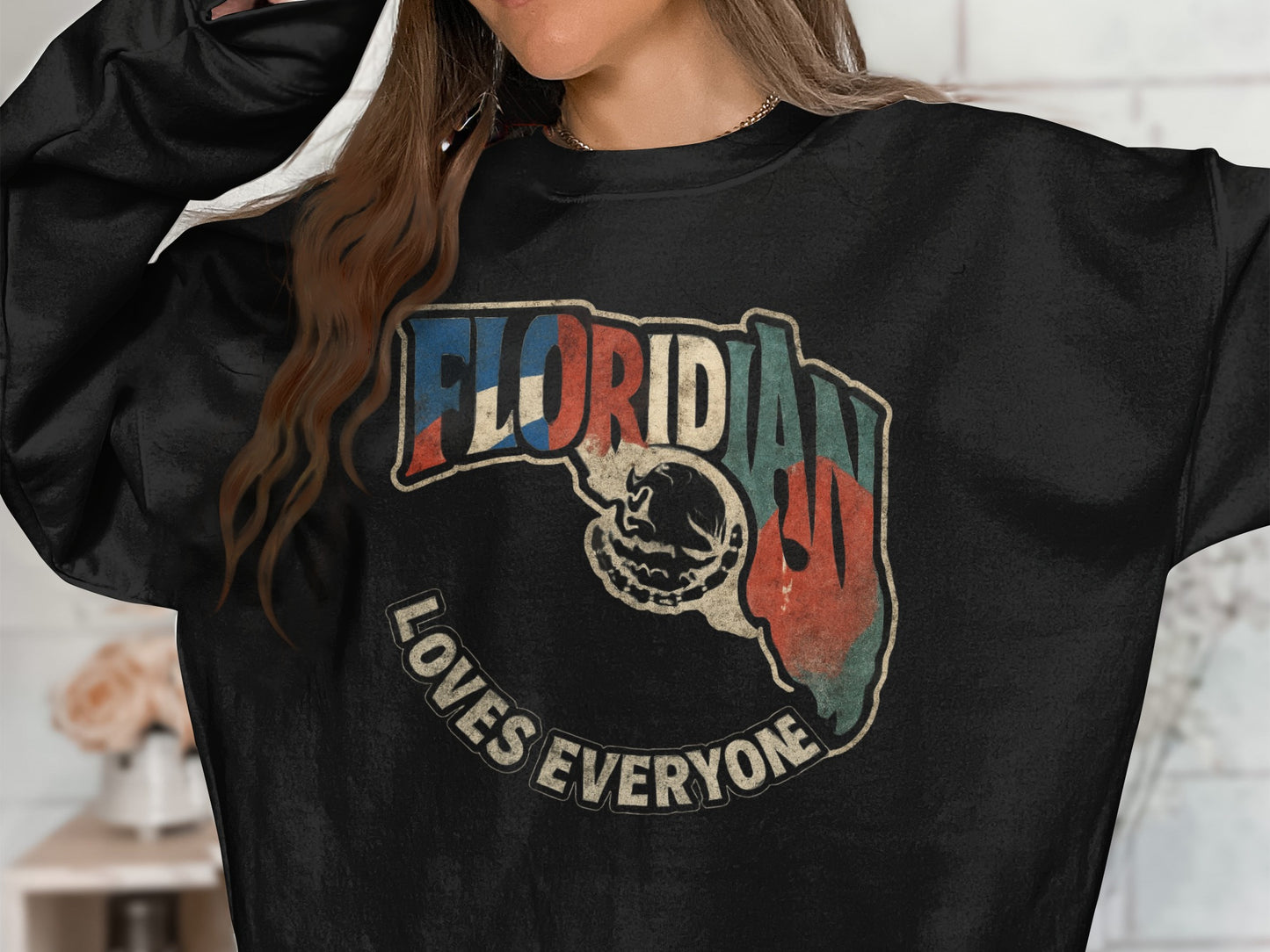 Floridian Loves Everyone Printed Sweatshirt product