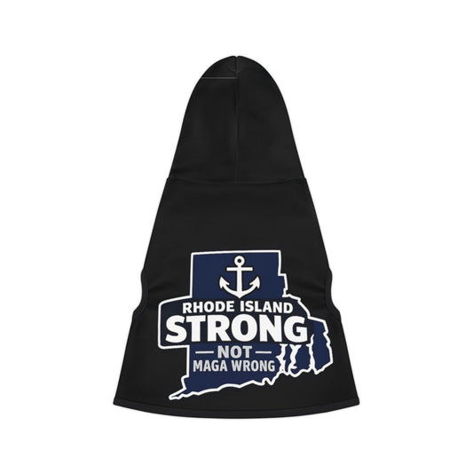 Rhode Island Strong Not Maga Wrong Hooded Apparel