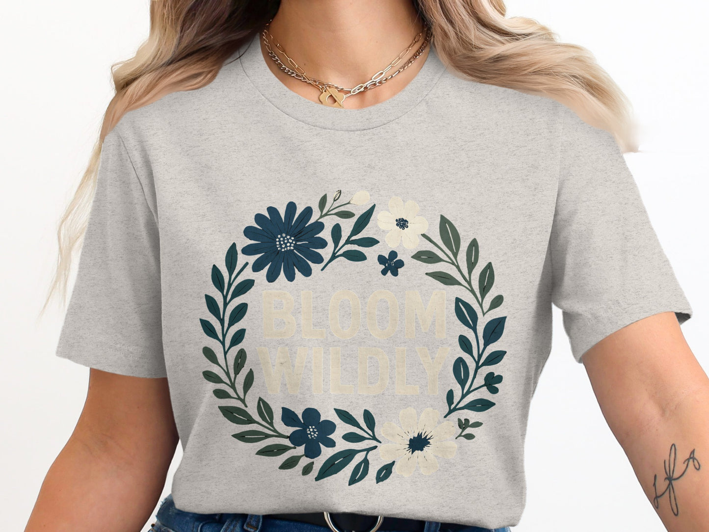 Bloom Wildly Graphic Tee Shirt product type