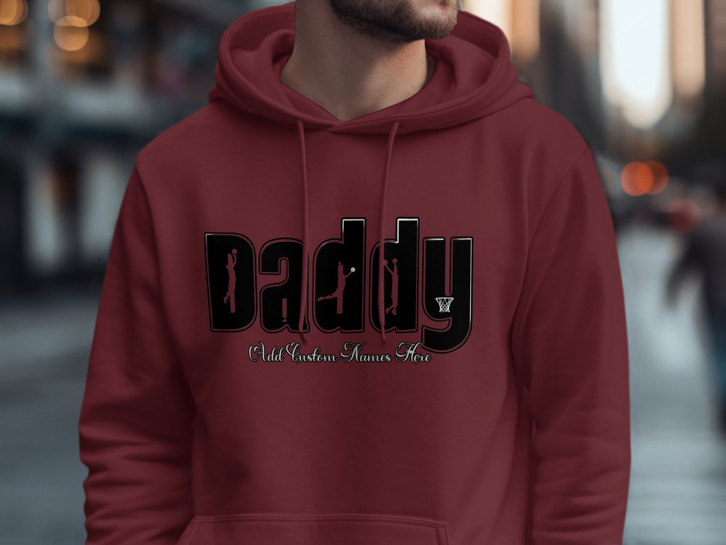 Daddy Old Custom Names Here Red Hoodie product