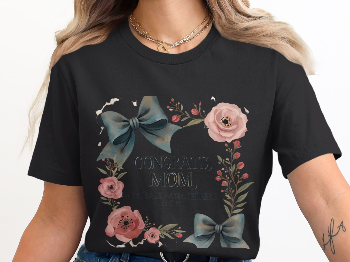 Congrats Mom You're Amazing Florals Graphic Tee product
