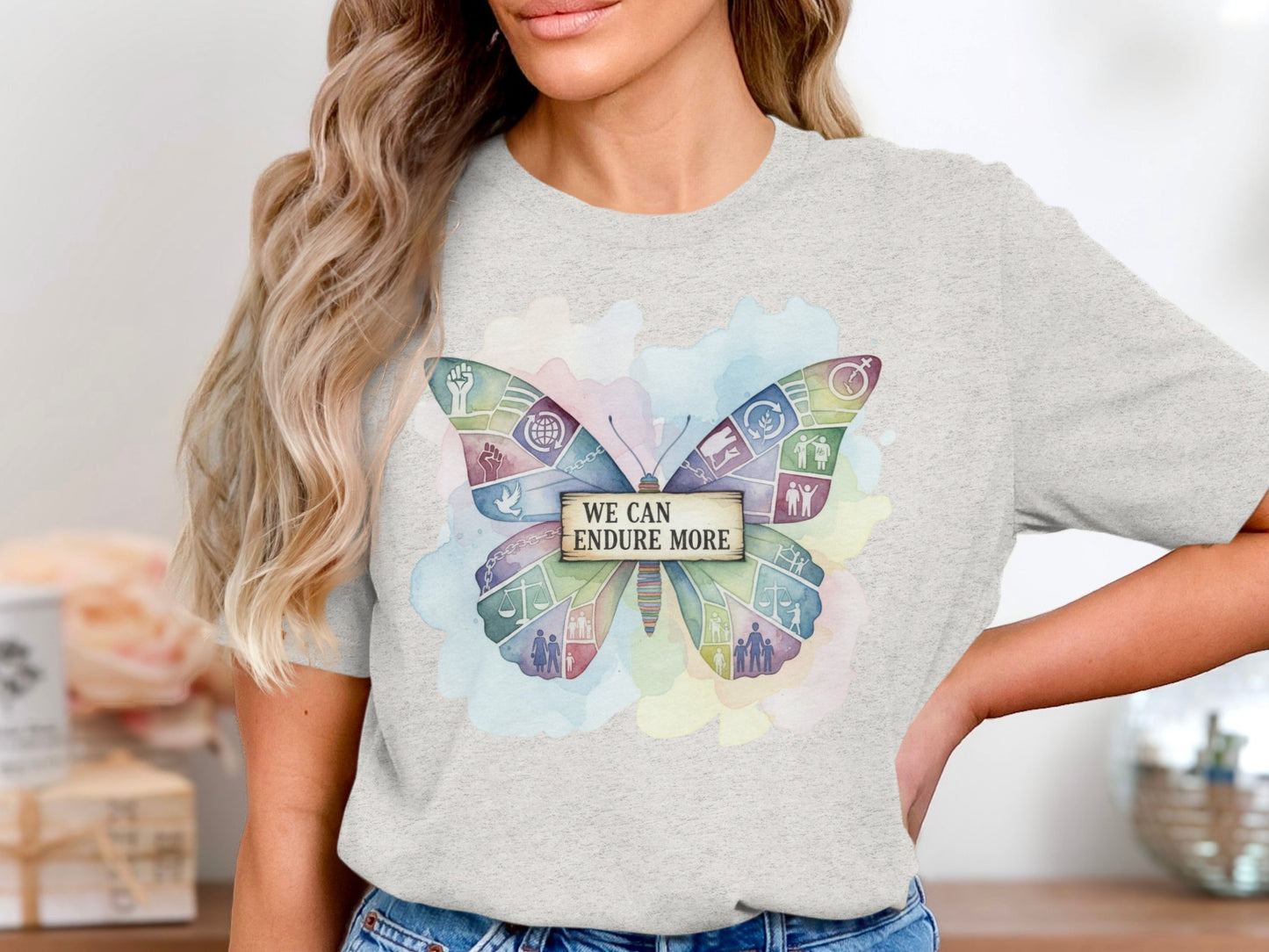 We Can Endure More Butterfly Design Shirt product