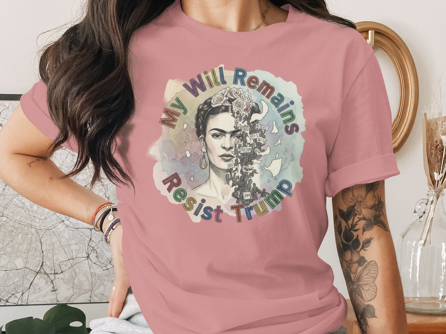 My Will Remains Resist Trump Graphic T-Shirt product type