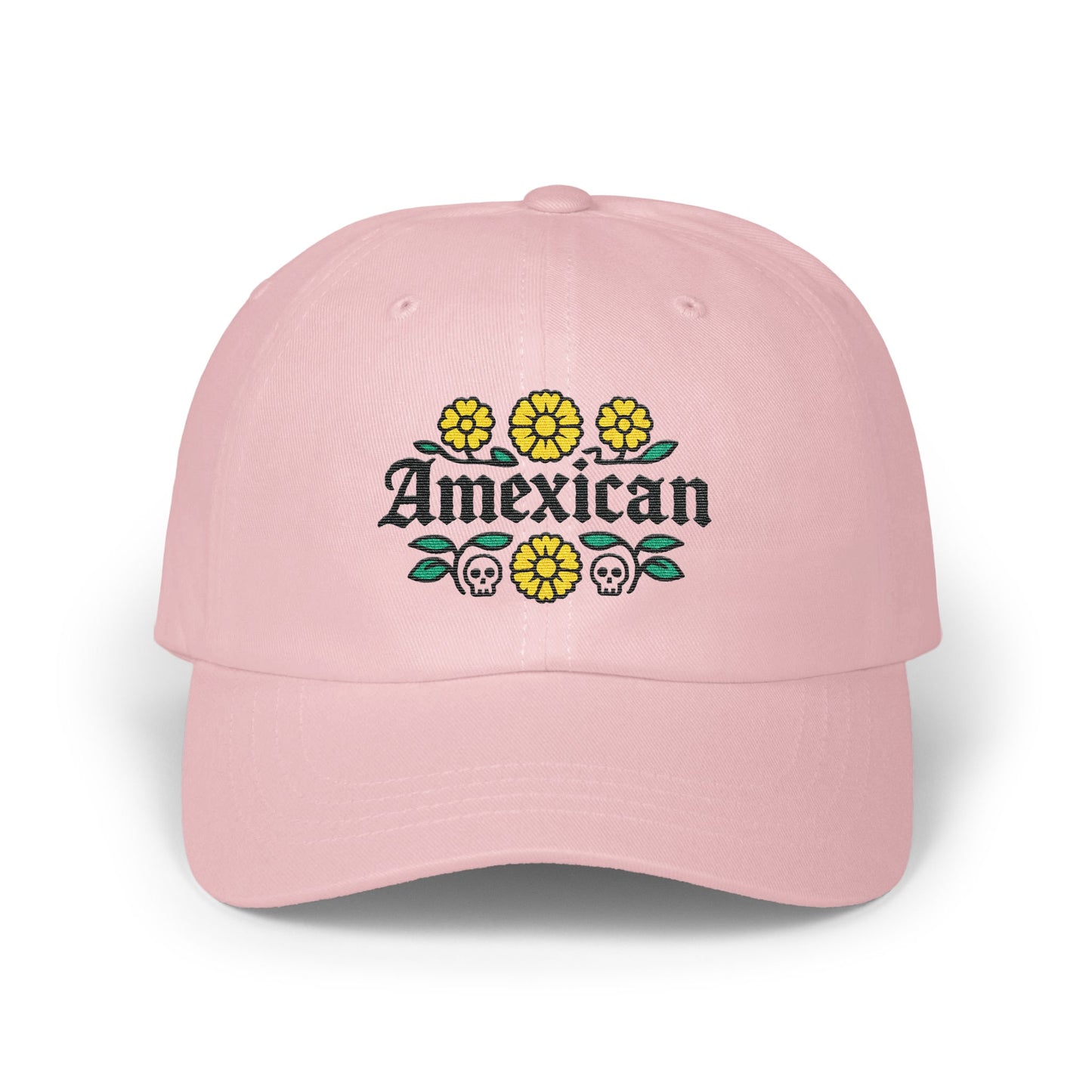 Amexican Floral Skull Pink Baseball Cap product