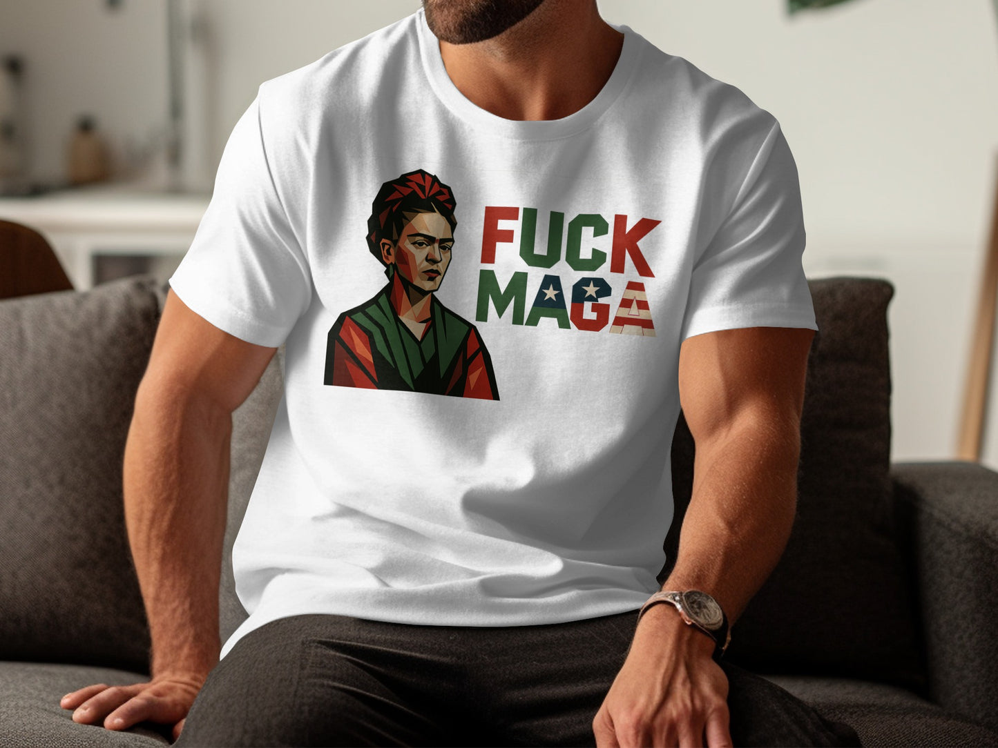 Statement Graphic Tee with Bold Message product type