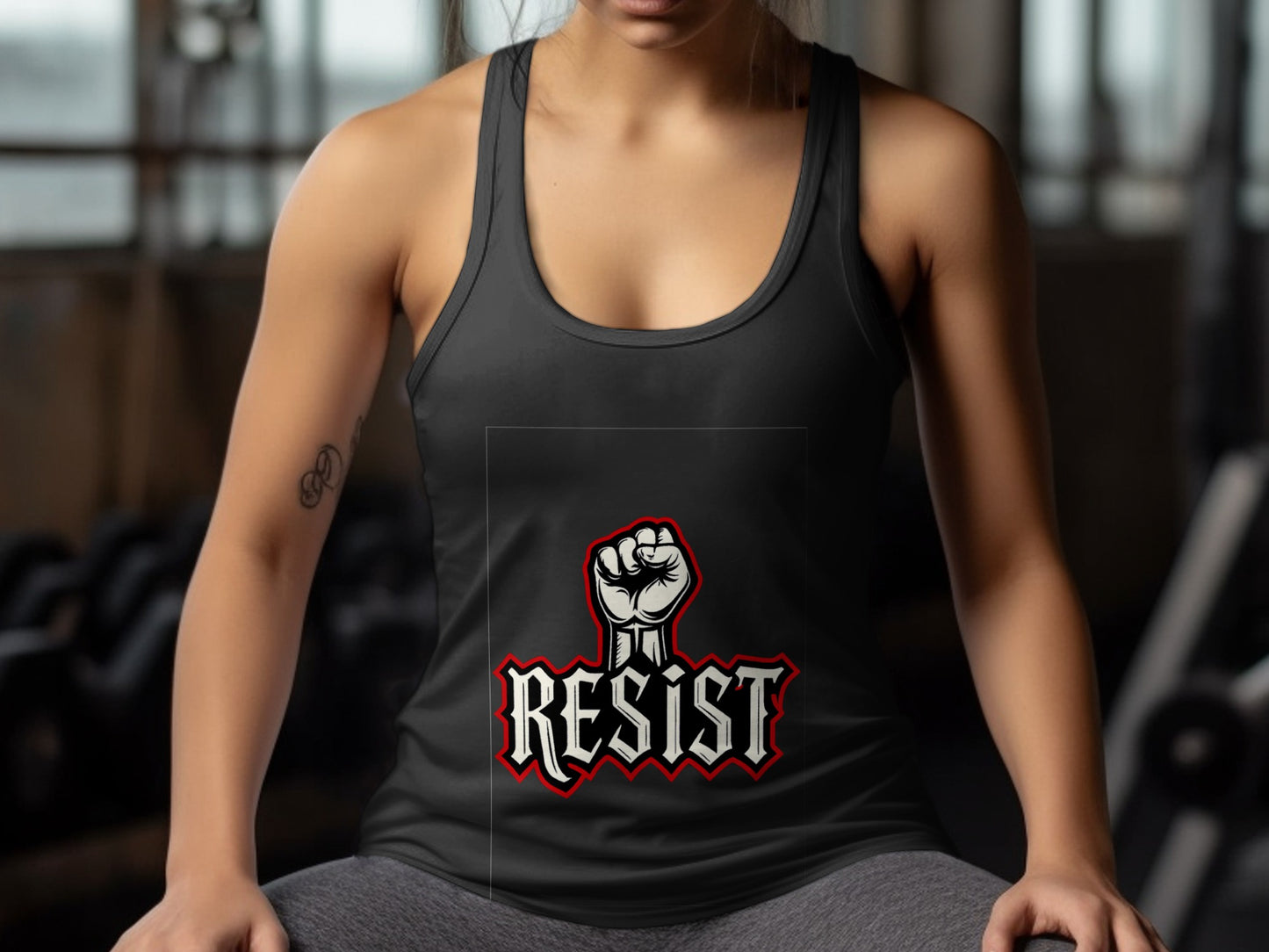 Resilient Fist Design Resist Graphic Tank Top product
