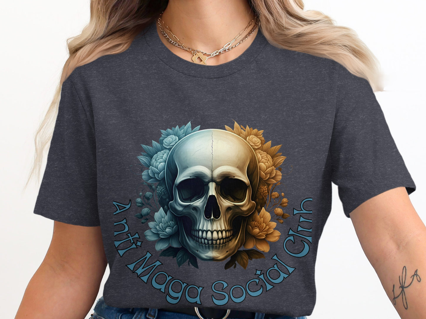 Anti Maga Social Club Skull Graphic T-Shirt product