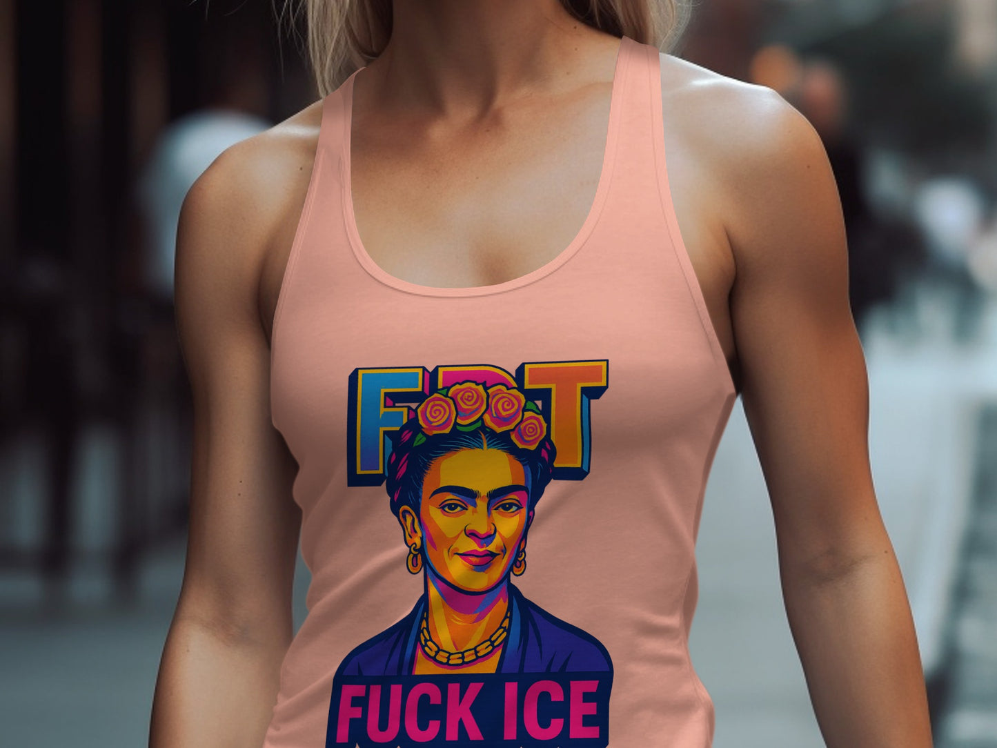 Colorful FDT Graphic Tank Top Bold Statement product type