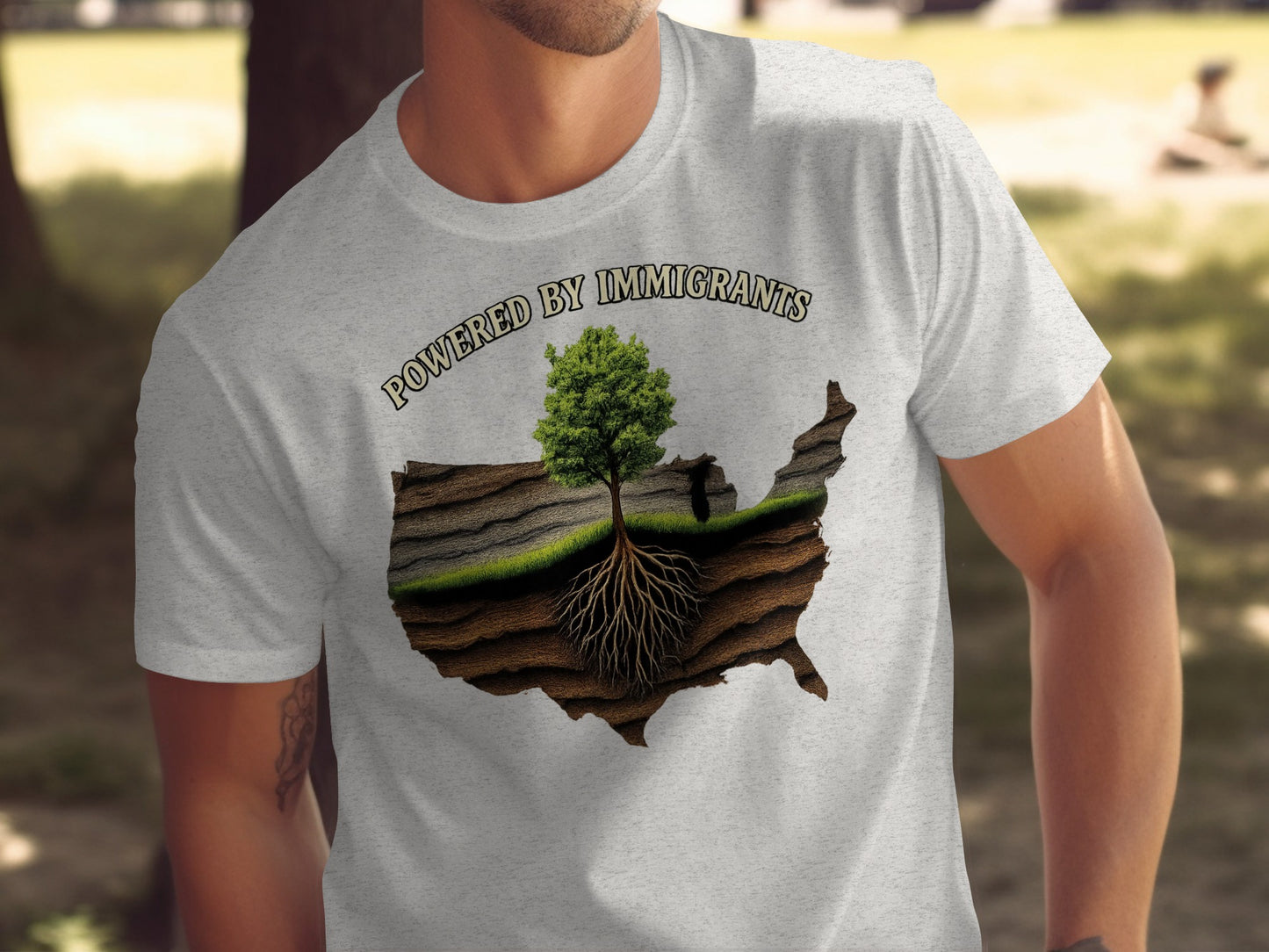 Powered by Immigrants Graphic T-Shirt product type