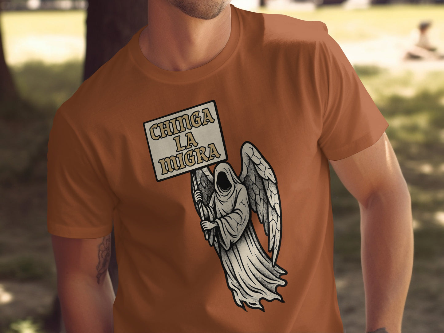 Chinga La Migra Graphic Design T-shirt product