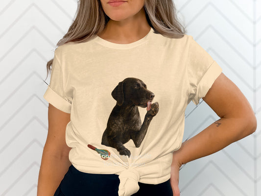 Adorable Dog Art Graphic Tee Shirt Fun Product