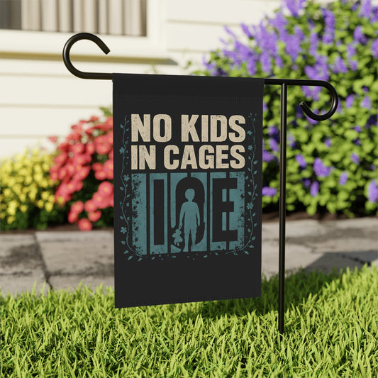Garden Flags & Banner “No Kids In Cages” Political Yard Flag