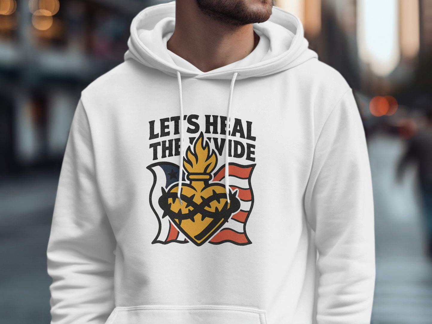 Let's Heal The Divide Graphic Hoodie Product