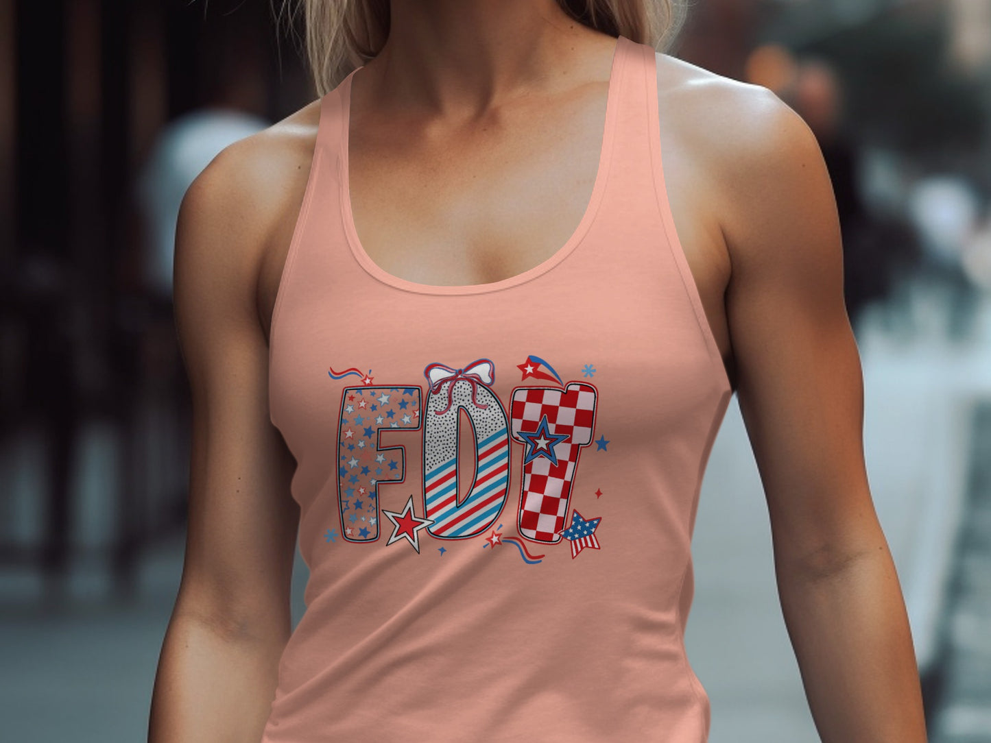 Stylish Patriotic Fit Graphic Women's Tank Top product