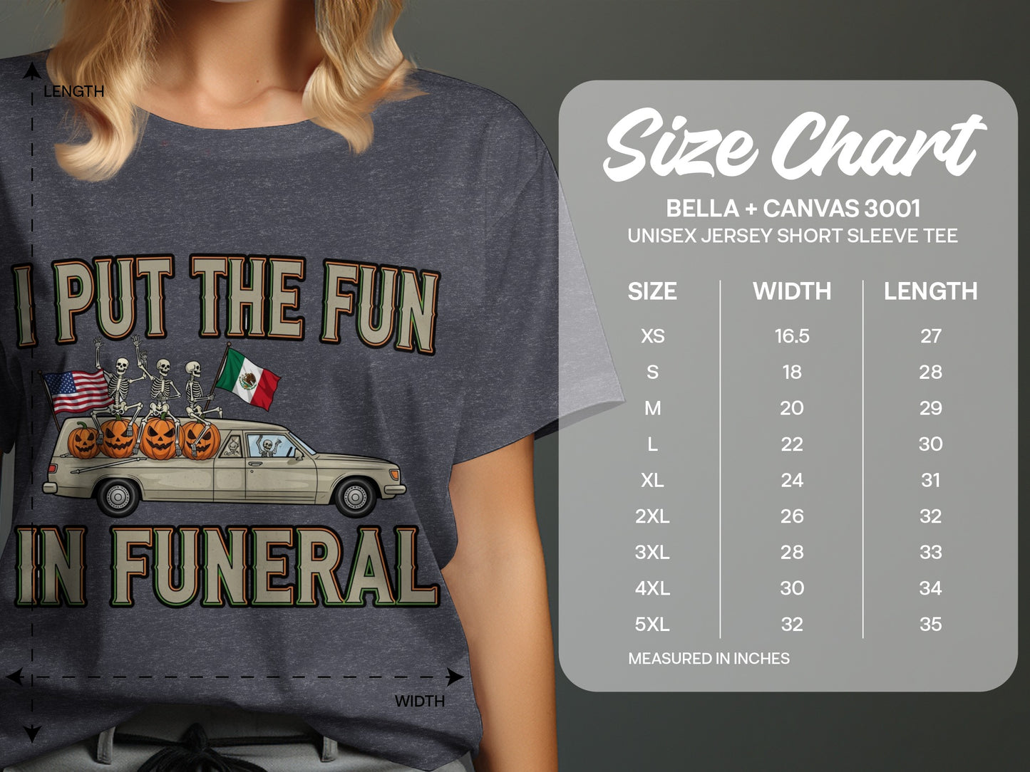 I Put The Fun In Funeral Halloween Shirt product type