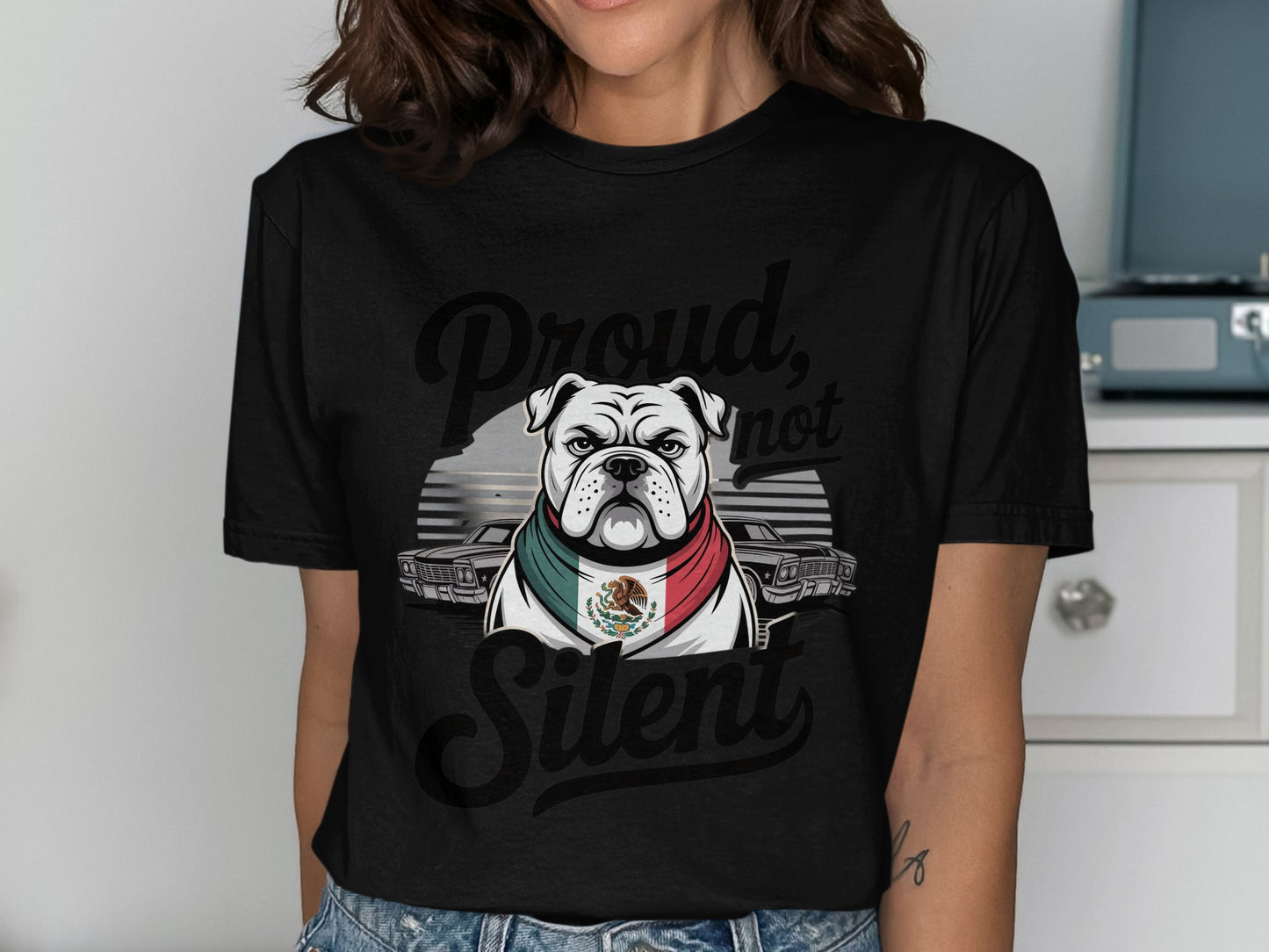Proud Not Silent Bulldog Graphic Tee product